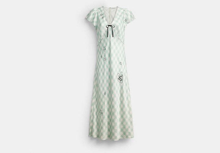 Robe Brodée à Carreaux Vichy Brain Dead - COACH - Modalova