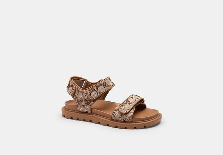 Sandale Brynn En Jacquard Exclusif Avec Cristaux - COACH - Modalova