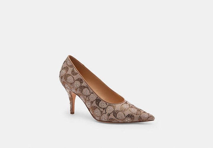 Escarpin Daisy En Jacquard Exclusif Avec Cristaux - COACH - Modalova