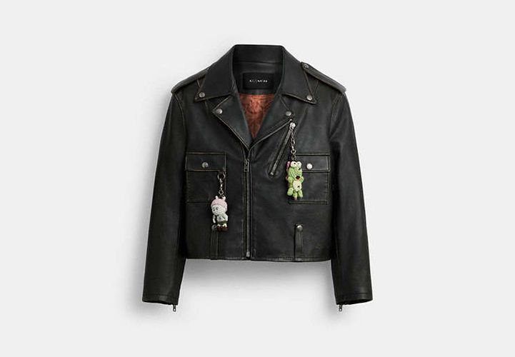 Veste De Motard En Cuir Brain Dead - COACH - Modalova