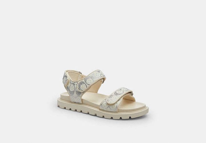 Sandale Brynn En Denim Exclusif à Cristaux - COACH - Modalova