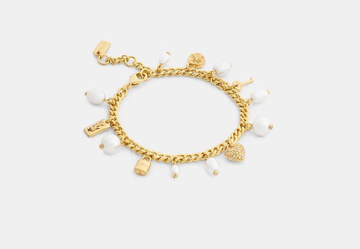 Bracelet à Breloques Perle Et Caur - COACH - Modalova
