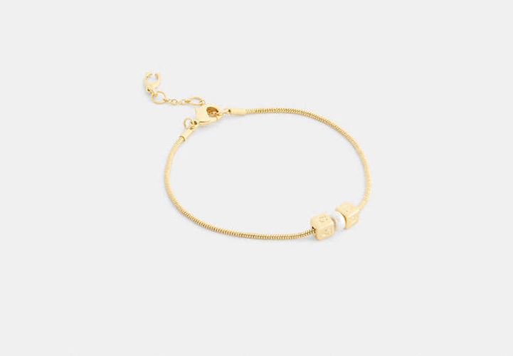 Bracelet Rondelle, Cube Et Perle - COACH - Modalova