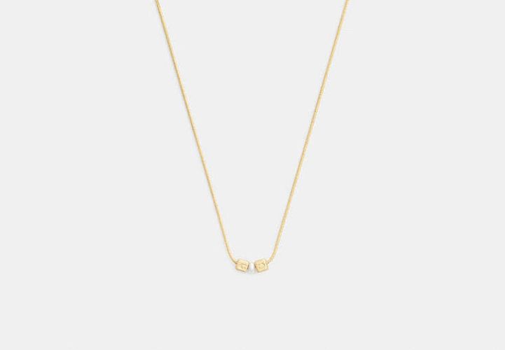Collier Pendentif Rondelle, Cube Et - COACH - Modalova