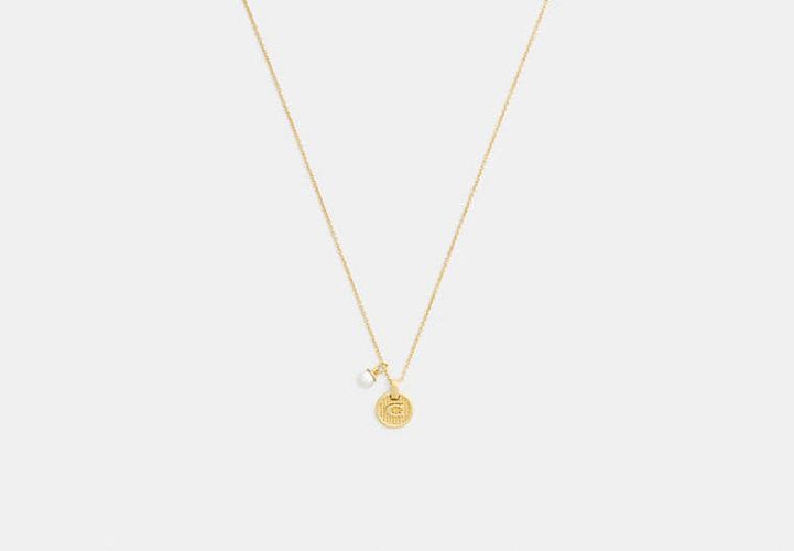 Collier à P - COACH - Modalova