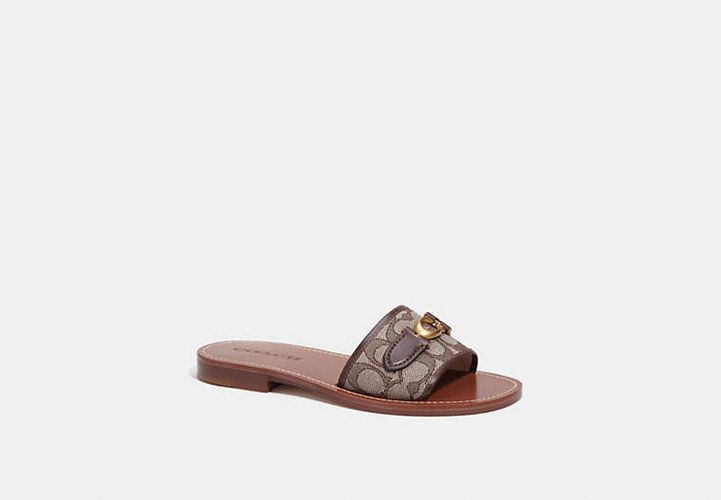 Sandalias Ina En Jacquard De Firma - COACH® - Modalova