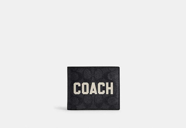 Cartera 3 en 1 en lona de firma con gráfico de Coach - COACH® - Modalova