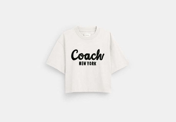 T-shirt court à signature manuscrite - COACH - Modalova
