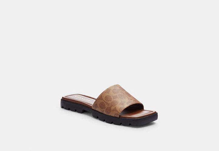 Sandale Florence En Toile Signature - COACH - Modalova
