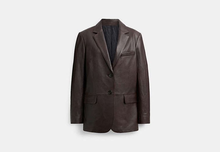 Blazer En Cuir - COACH - Modalova