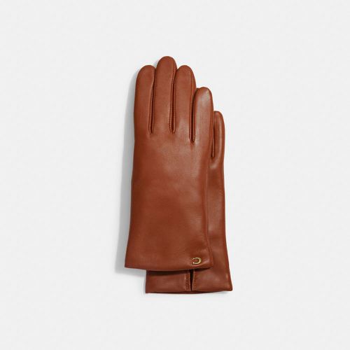 Gants techniques en cuir exclusif sculpté - COACH - Modalova