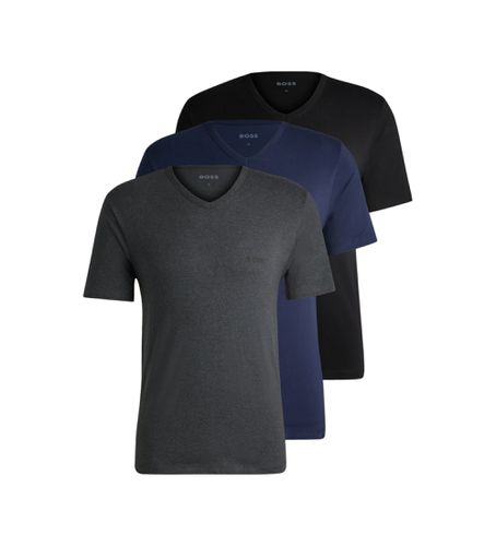 Lot de 3 T-shirts classiques , marine, (S), Homewear, Coton, Manche courte - BOSS - Modalova