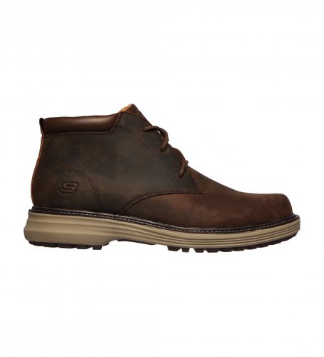 Wenson Osteno bottines en cuir marron (41), Plat, 1 à 3 cm, Lacets, Casuel, Outdoor, De plein air - Skechers - Modalova