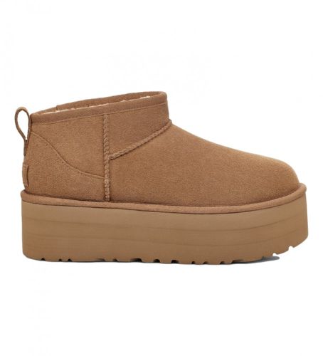 Bottines en cuir W Classic Ultra Mini Platform marron - hauteur de la plate-forme : 5cm (36), 3 à 5 cm, Aucun, Casue - UGG - Modalova