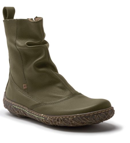 N7222FEE505_0G3 Bottines en cuir N722 Natural Grain Forest/Nido (36), Plat, 1 à 3 cm, Casuel, Vert - El Naturalista - Modalova