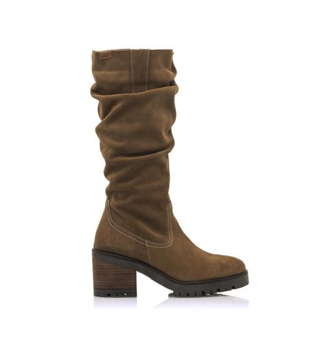 Bottes casual HILL en cuir marron -Hauteur du talon 7cm (37), 5 à 8 cm, Fermeture éclair, Casuel - MTNG - Modalova