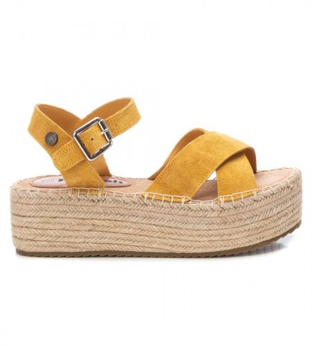 PANAMA Sandales 170794 moutarde (40), Cuir, 3 à 5 cm, Boucle, Casuel, Jaune - Refresh - Modalova