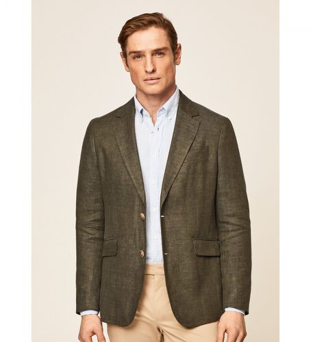 HM443173 Blazer Lin Delavé (38/32), Casuel, Classique, Manche longue - Hackett London - Modalova