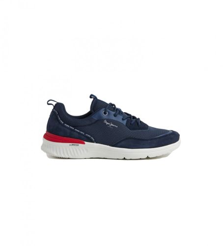 PMS30926 Baskets en cuir Combined Jay Pro (41), Plat, Lacets, Casuel, Marine - Pepe Jeans - Modalova