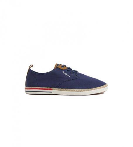 PMS30915 Baskets en toile Blucher (40), Tissu, Plat, Lacets, Casuel, Marine - Pepe Jeans - Modalova