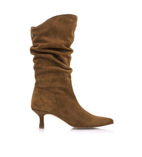 Bottes en cuir Indie marron (37), 3 à 5 cm, Fermeture éclair, Casuel - Mustang - Modalova