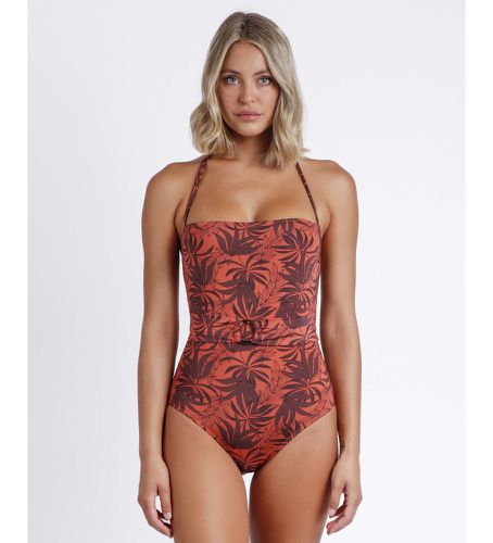 Maillot de bain bandeau Sunset Palm Copper Women's (40), Marron, Casuel, Beachwear, Polyamide - Admas - Modalova