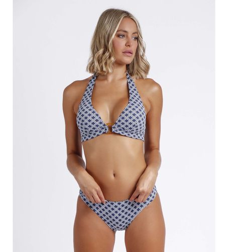 Bikini dos nu géométrique (46), Bleu, Casuel, Beachwear, Polyamide - Admas - Modalova