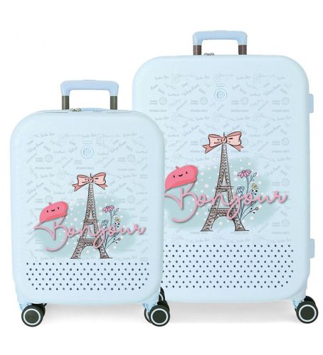 Unisex. 9529521 Bonjour set de valises rigides 55-70cm (OSFA), Casuel, Rose, ABS/Polycarbonate, Big, Cabine - Enso - Modalova