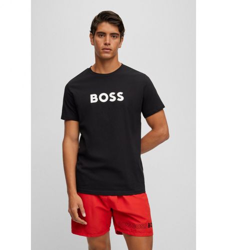 T-shirt contrasté (M), Casuel, Coton, Manche courte - BOSS - Modalova