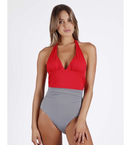 Dos nu doux Maillot de bain rouge marine (S), Beachwear, Polyamide - Admas - Modalova