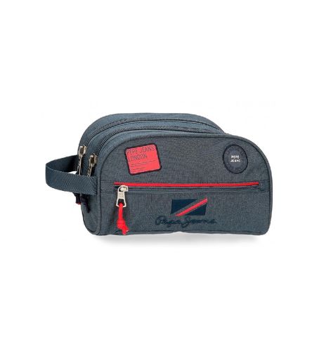 Unisex. 6674421 Trousse de toilette Kay à double compartiment adaptable (OSFA), Casuel, Polyester, Marine - Pepe Jeans - Modalova