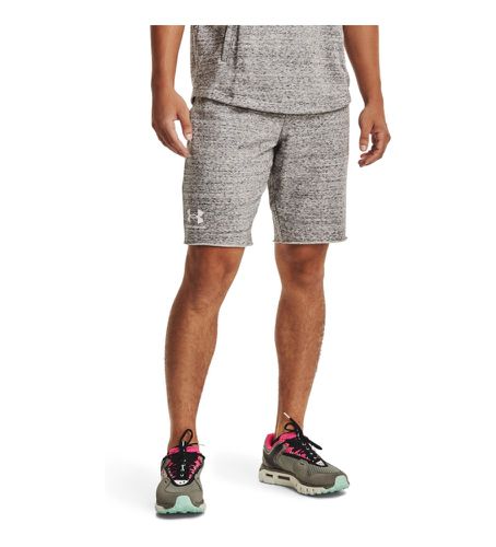 Short UA Rival Terry clair (LG=L), Blanc, Casuel, Sport, Synthétique, Running, Sportswear, Multisport - Under Armour - Modalova