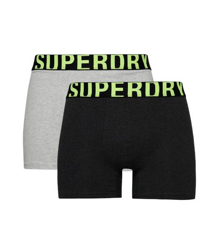 M3110340A Lot de 2 boxers en coton bio avec double logo , (S), Homewear, Le coton biologique, Durable - Superdry - Modalova