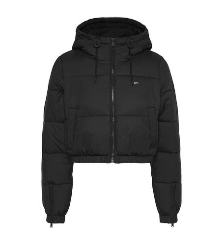 DW0DW15964 Veste bouffante à capuche noire (L), Casuel, Manche longue, Durable, Nylon recyclé - Tommy Jeans - Modalova