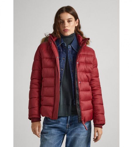 PL402259 Veste May Short marron (L), Rouge, Casuel, Grenat, Nylon, Manche longue - Pepe Jeans - Modalova