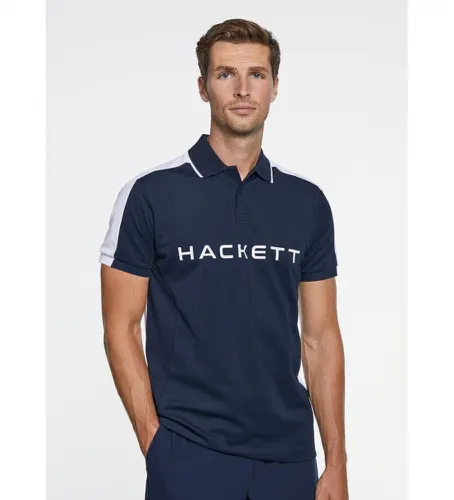 HM563199 Polo Hs (M), Casuel, Coton, Manche courte, Marine - Hackett London - Modalova