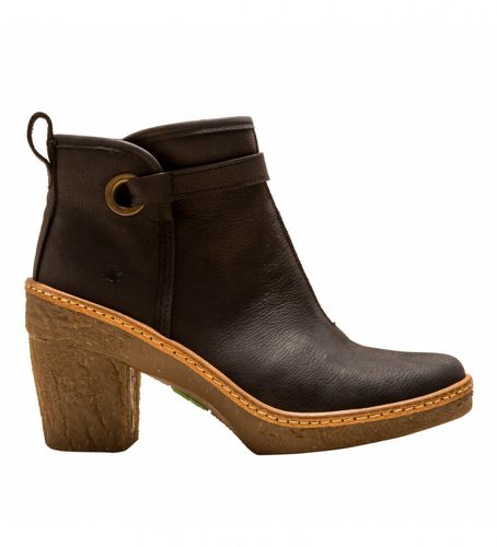 Beech Leather Ankle Boots N5179 - Hauteur du talon 7,5cm (36), Cuir, Noir, 5 à 8 cm, Ferme - El Naturalista - Modalova