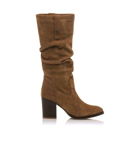 Bottes en cuir marron Uma -Hauteur du talon 8cm (40), 5 à 8 cm, Fermeture éclair, Casuel - MTNG - Modalova