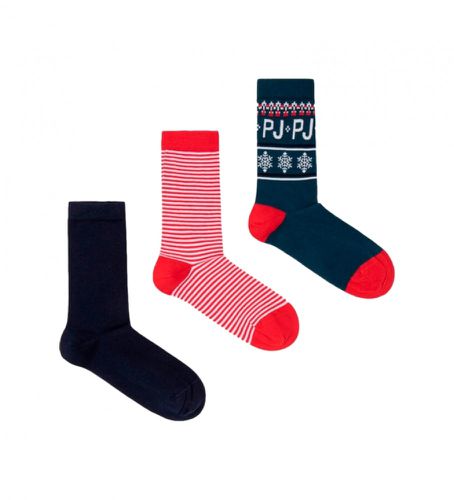 PLU30021 Lot de 3 paires de chaussettes à logo (S/M), Homewear, Coton - Pepe Jeans - Modalova