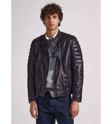 PM402847 Veste en cuir Brewster (L), Casuel, Manche longue - Pepe Jeans - Modalova