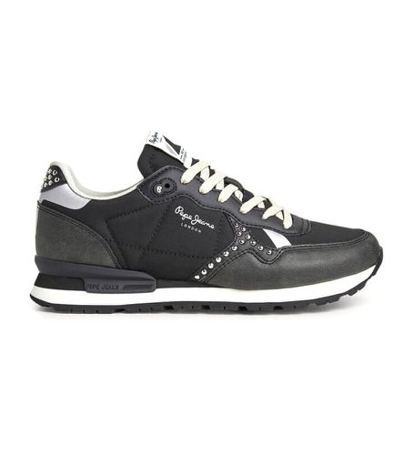 PLS31525 Brit Print Sid Sneakers (36), Noir, Plat, Lacets, Casuel - Pepe Jeans - Modalova