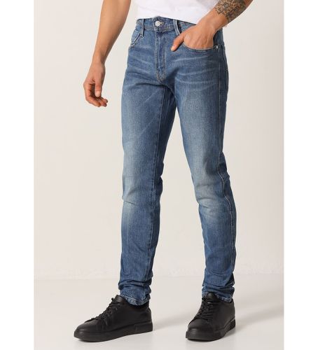 Jeans Slim taille moyenne (34), Casuel, Coton, Denim - Six Valves - Modalova