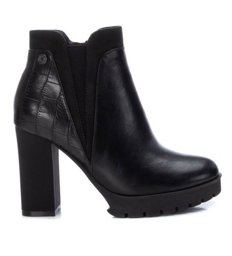 NEGRO Bottines texturées -Hauteur du talon 9cm (36), 8 à 10 cm, Fermeture éclair, Casuel, Imitation cuir - Refresh - Modalova