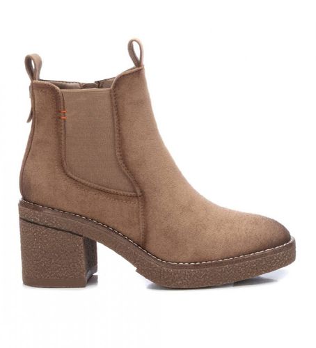 TAUPE 170990 bottines marron - hauteur du talon : 7cm (37), 5 à 8 cm, Fermeture éclair, Casuel - Refresh - Modalova