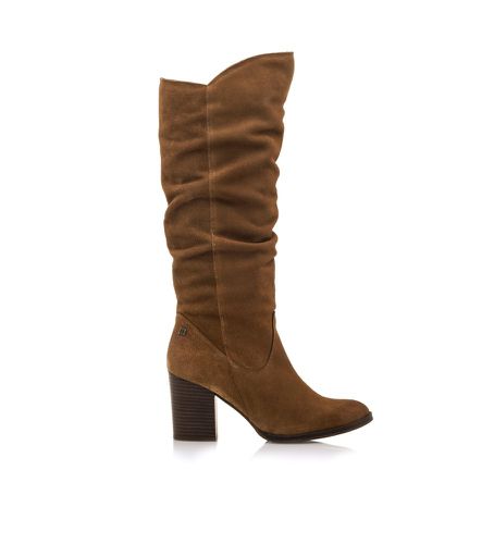 Bottes en cuir marron Uma - Hauteur du talon 7,5cm (36), 5 à 8 cm, Fermeture éclair, Casuel - MTNG - Modalova