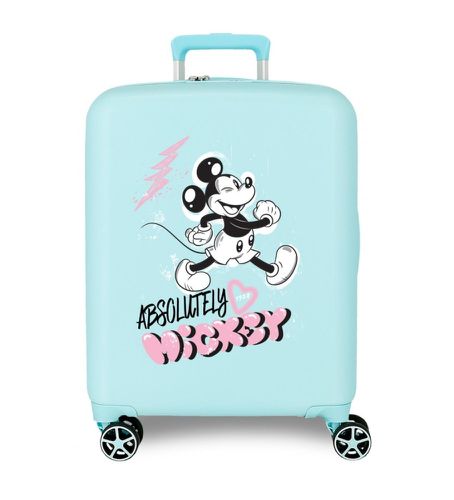 Mickey Frriendly Hard Cabin Suitcase 55 cm (OSFA), Bleu, Casuel, ABS/Polycarbonate, Cabine - Disney - Modalova