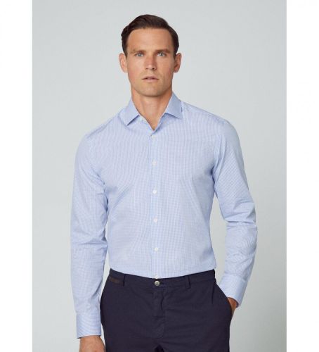 HM309639 Chemise imprimée à carreaux, (S), Casuel, Coton, Classique, Manche longue - Hackett London - Modalova