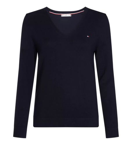 WW0WW42049 Pull marin Stitch (L), Casuel, Manche longue, Le coton biologique, Durable, Marine - Tommy Hilfiger - Modalova