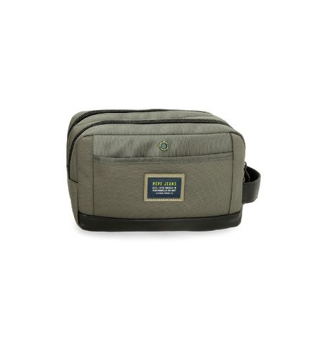 Unisex. 7784432 Trousse de toilette à deux compartiments Leighton (OSFA), Casuel, Vert, Polyester - Pepe Jeans - Modalova