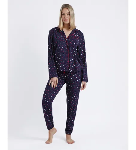 Pyjama ouvert à manches longues Take Me to Paris (S), Homewear, Coton, Viscose, Manche longue - Admas - Modalova